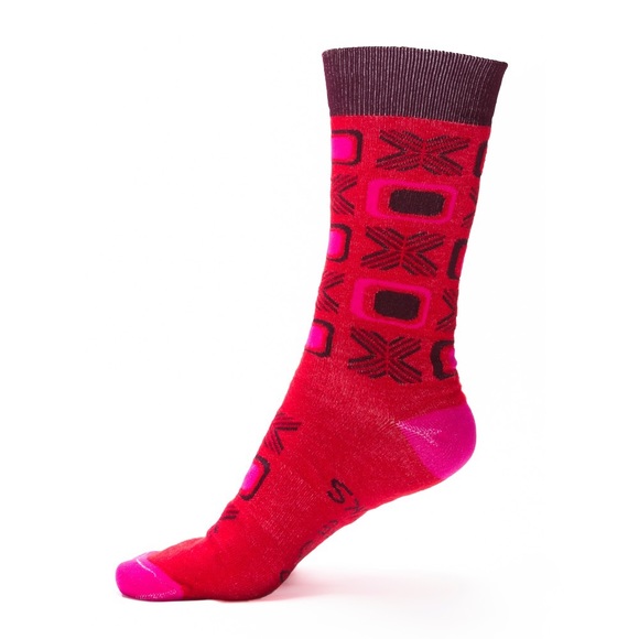 Hugs & Kisses Valentines Day 2 Pair USA Made Socks - Picture 6 of 7